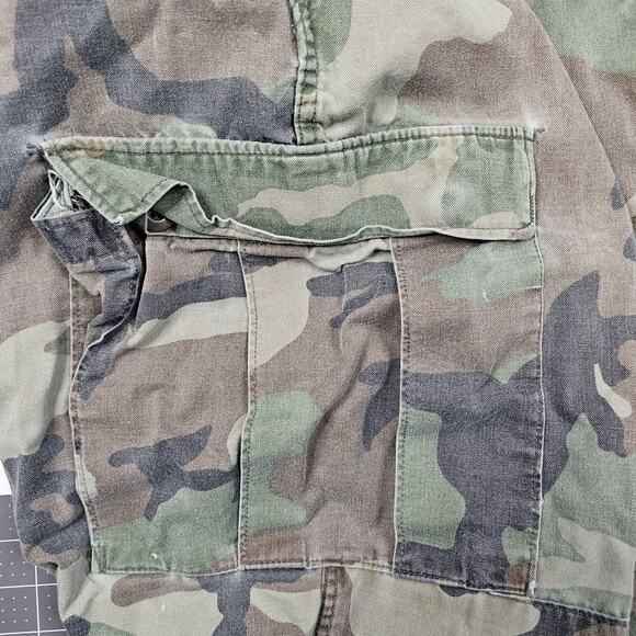 Vintage Cabelas Cargo Pants 36x30 80s M81 Woodland Camouflage USA Distressed - Picture 3 of 16